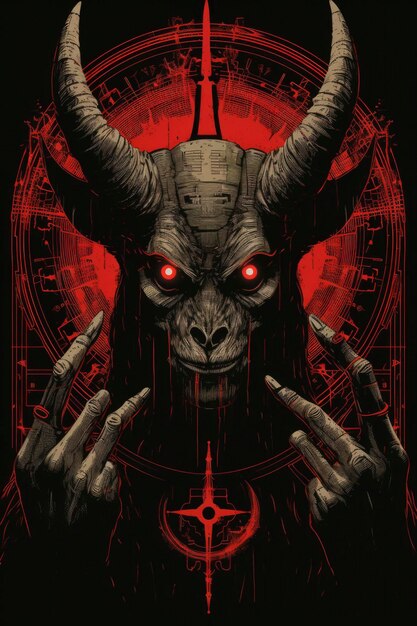Demon artwork illustration