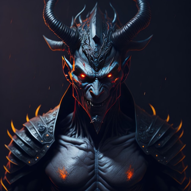 Demon_biomechanical_detailed_portrait_dram Generatieve ai