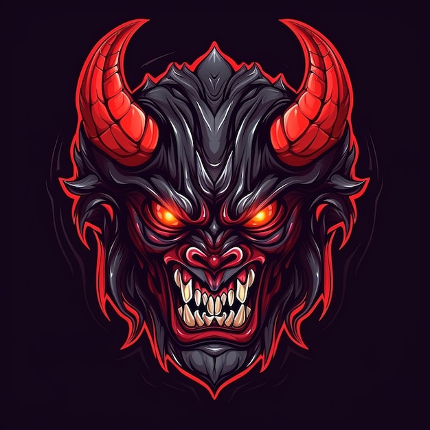 Demon Esport-mascotte Logo