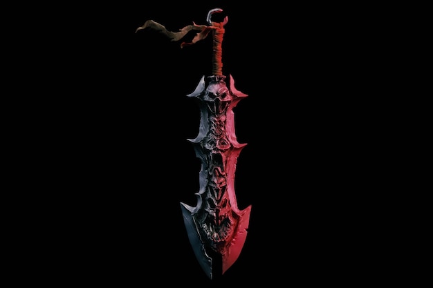 demons hunting sward 3d illustration