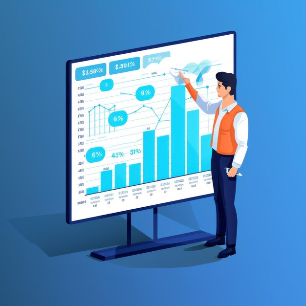 Demystifying Salary Statistics A 3D Approach on an Interactive Whiteboard with a Blue Background