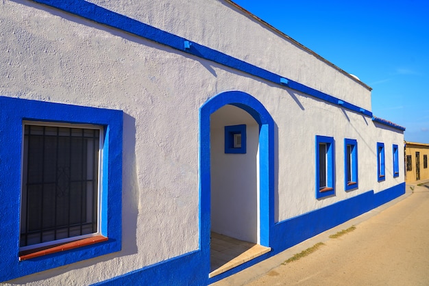 Denia Mediterranean village facades