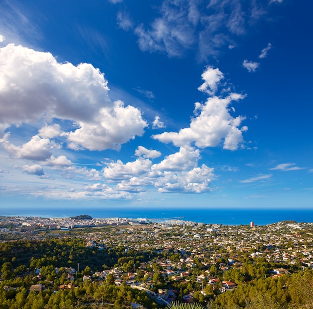 Denia track in montgo mountain at alicante