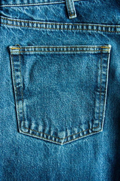 Denim blue jean pocket texture background, is the classic indigo fashion