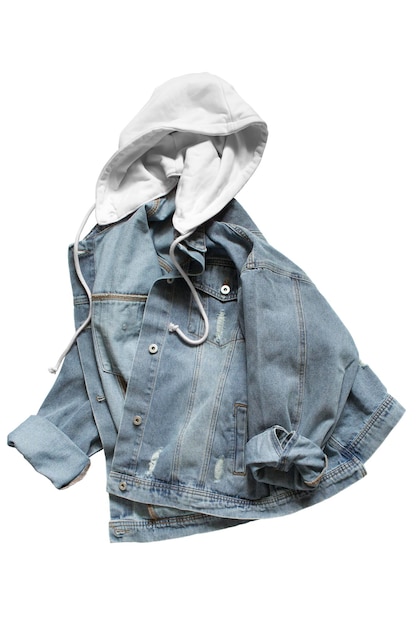 Denim jacket isolated