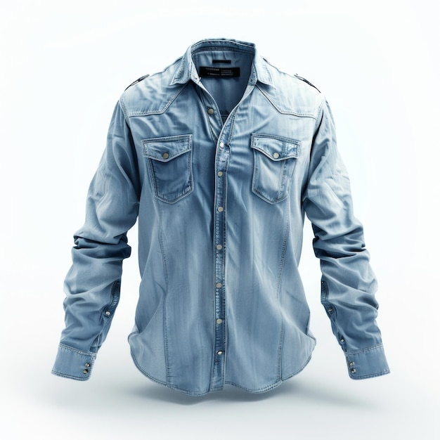 Denim shirts isolated