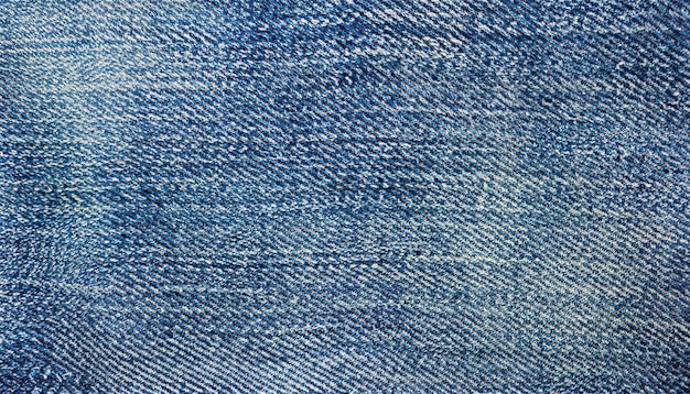 Denim spijkerbroek textuur Denim achtergrond textuur voor ontwerp close-up een blauwe denim stof