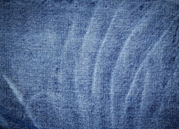 Denim texture in close up view with copy space for vintage background or wallpaper.