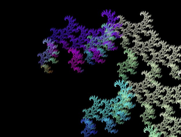 Denkbeeldige fractal abstracte achtergrondafbeelding