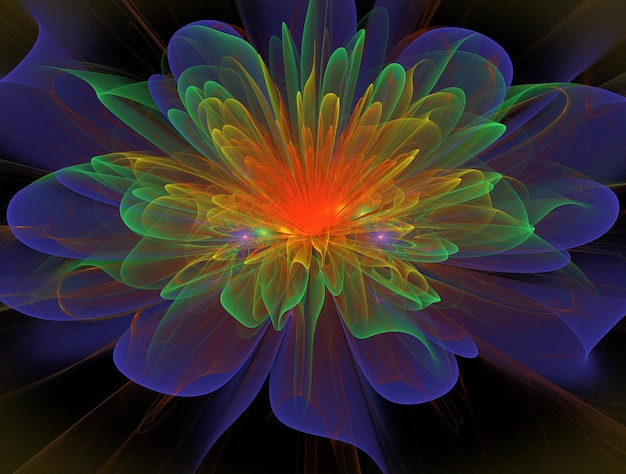 Denkbeeldige fractal abstracte achtergrondafbeelding