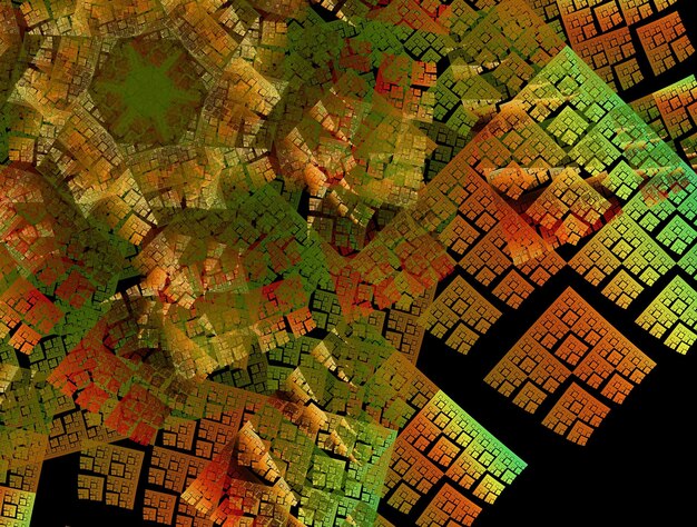 Denkbeeldige fractal abstracte achtergrondafbeelding