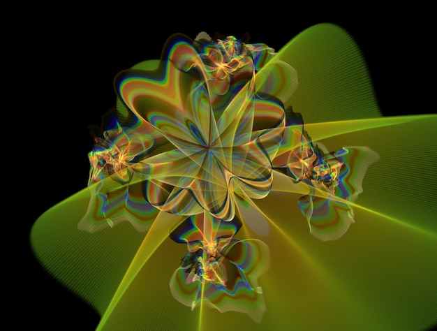 Denkbeeldige fractal abstracte achtergrondafbeelding