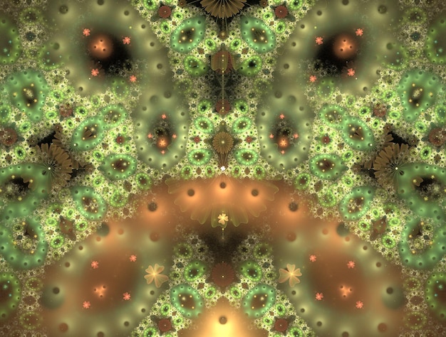 Foto denkbeeldige fractal abstracte achtergrondafbeelding