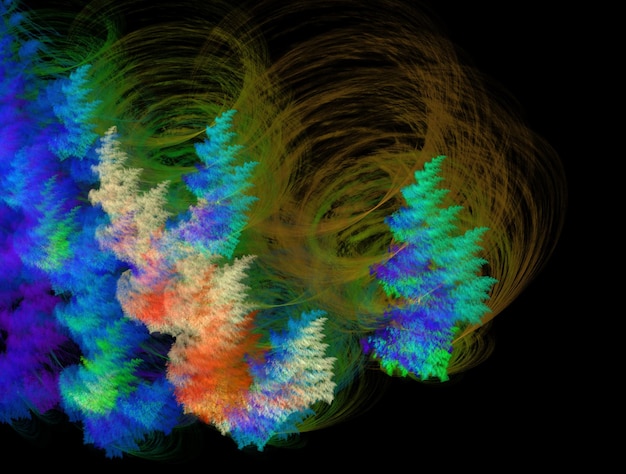 Denkbeeldige fractal abstracte achtergrondafbeelding