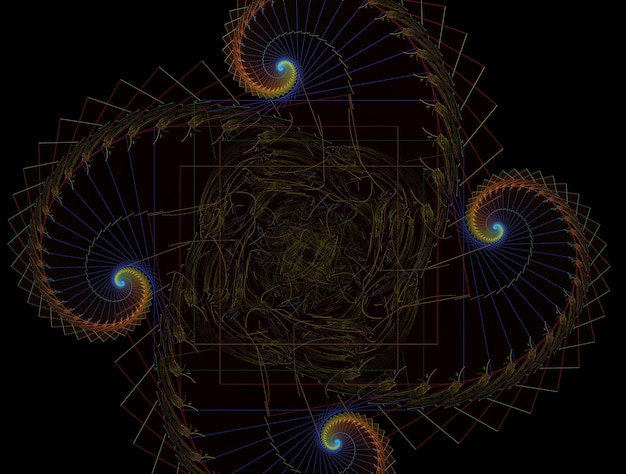 Denkbeeldige fractal achtergrond abstracte afbeelding