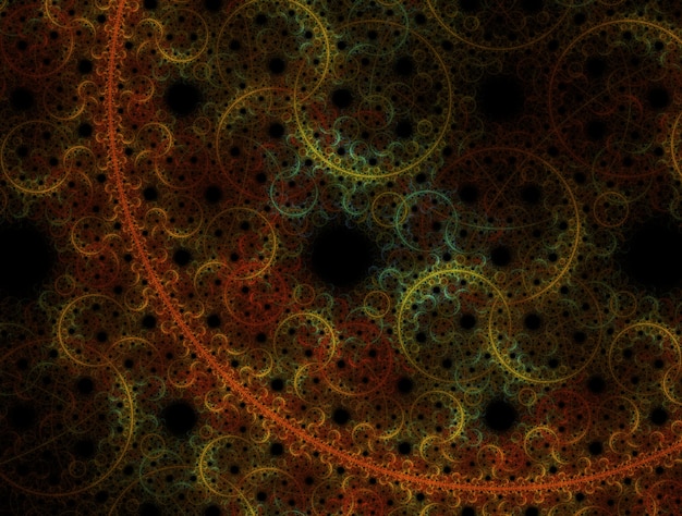 Denkbeeldige fractal achtergrond gegenereerd Afbeelding