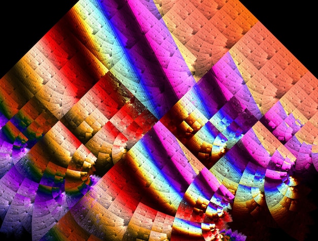 Denkbeeldige fractal achtergrond gegenereerde afbeelding