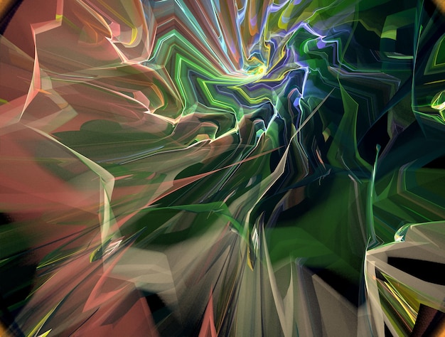 Denkbeeldige weelderige fractal textuur afbeelding abstracte achtergrond