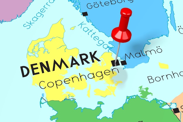 Фото Столица дании копенгаген на политической карте