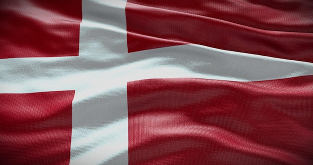 デンマーク国旗の背景イラスト 国の象徴