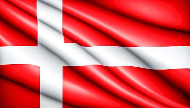 Denmark National Flag textured background generative AI