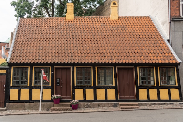 Denmark, Odense- Side view of Hans Christian Andersen's Childhood Home