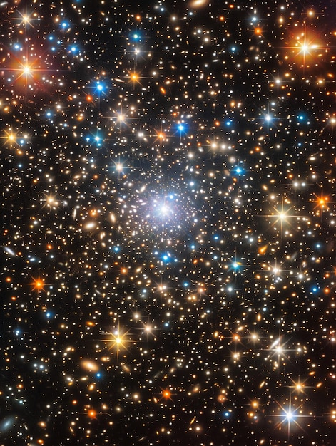 우주에 있는 별들의 밀집된 필드 (AI Generative)