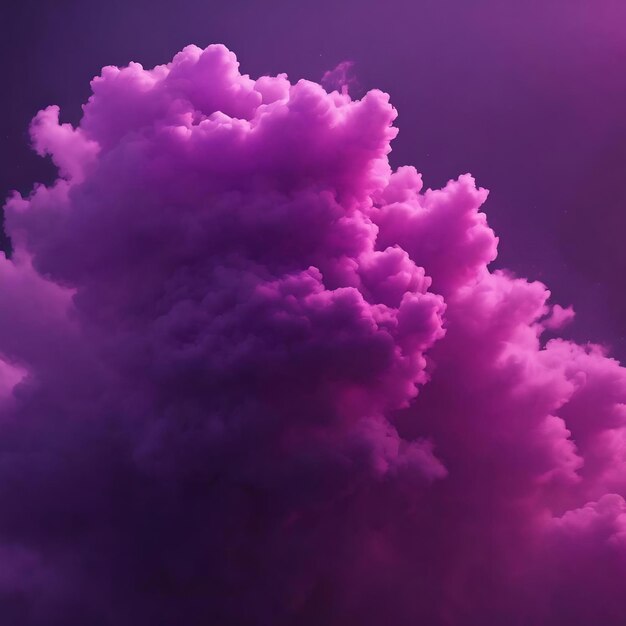 Dense purple cloud of haze in liquid