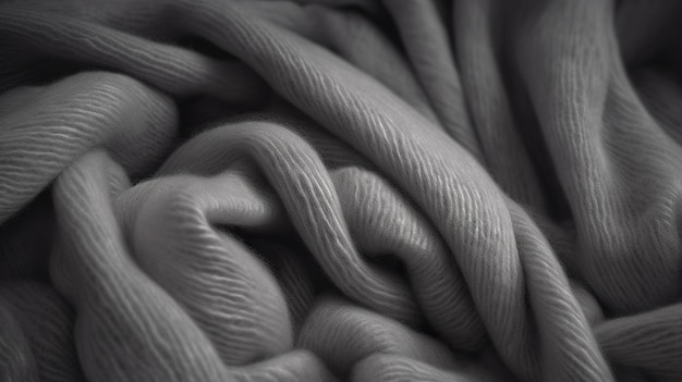 密度 の 高く 暖かい 軽い 灰色 の 羊毛 の 織物 は,快適 で スタイリッシュ な デザイン を 与える