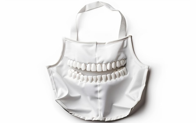 Dental Bibs for Patient Care On White Background