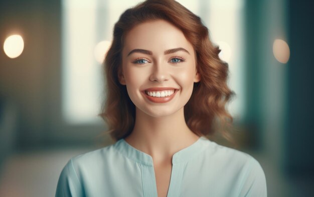 Dental care beautiful wide smile of healthy woman white teeth close up dentist tooth whitening