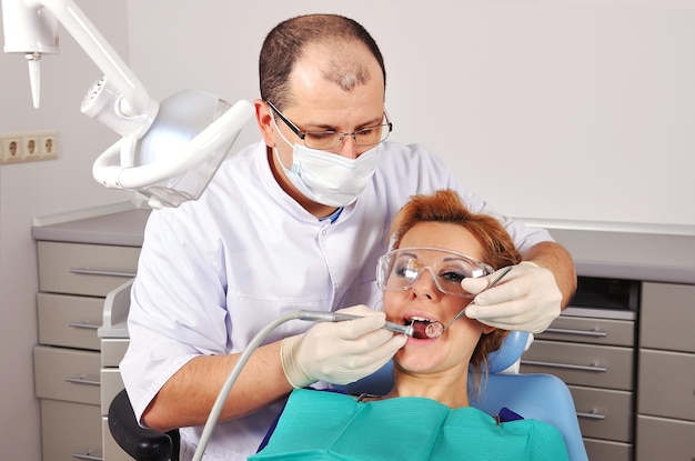 Dental checkup woman