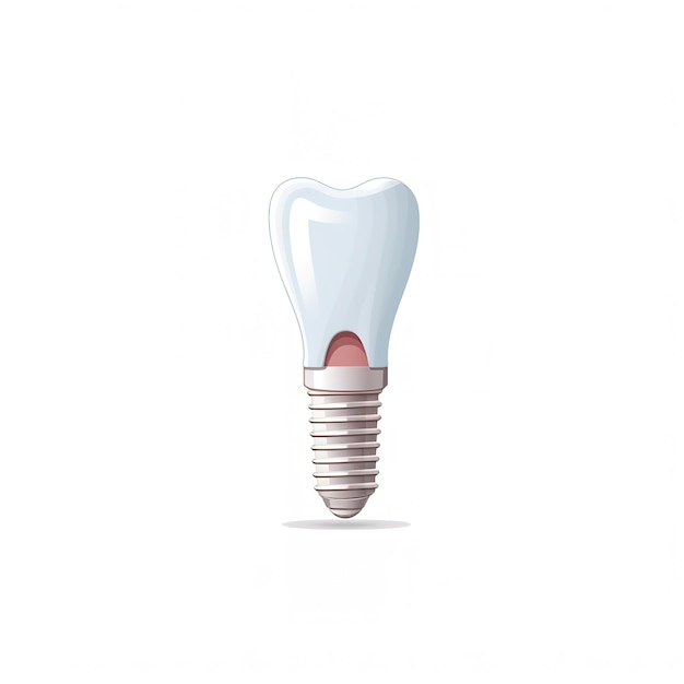 Dental implantation teeth with implant screw