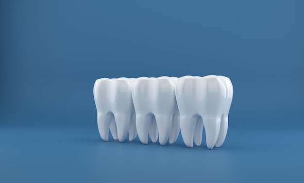 Dental implants surgery 3d rendering