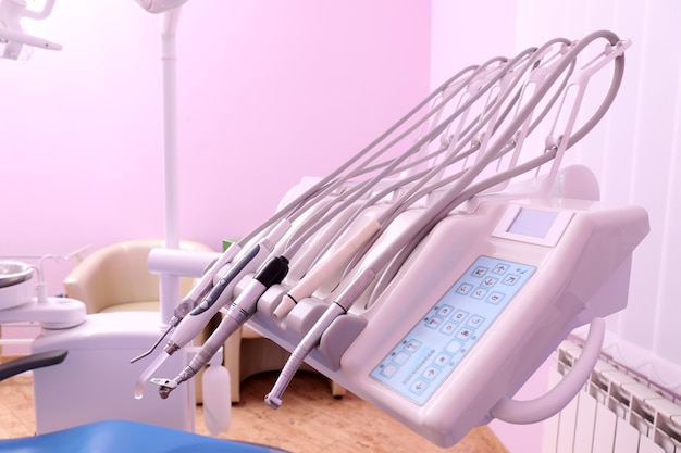 Dental instruments in modern clinic