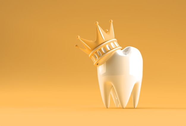 Dental King-model van premolaar 3D-rendering.