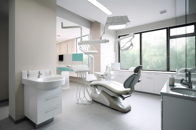 Dental office illustration Ai generative