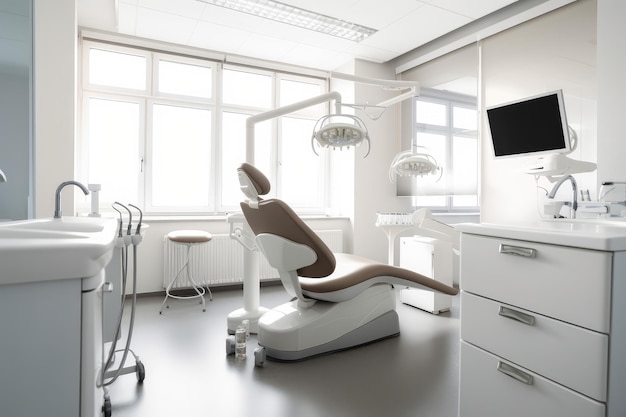 dental office with dental machine