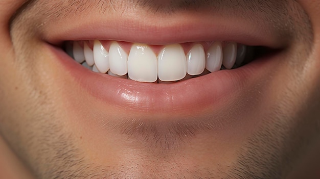 Photo dental patient's smiling face