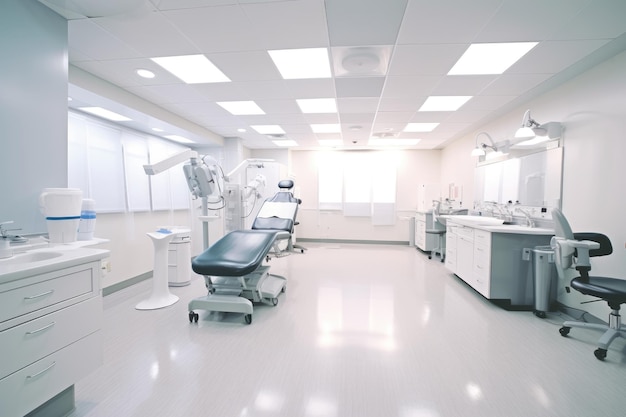 A dental room with a dental equipment