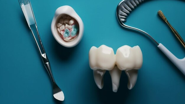 Dental tools and tooth Generative Ai