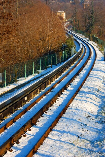Photo dentiera di superga - railway in italy