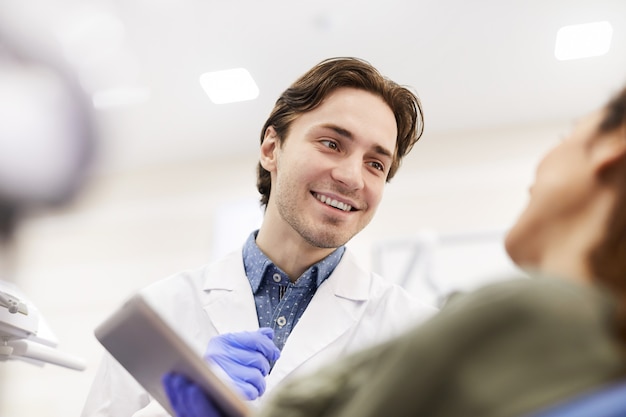 Dentist Consulting Patient