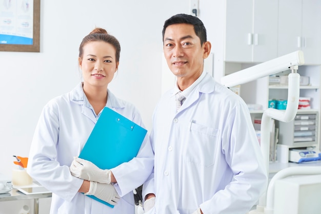 Dentist And His Assistant Portrait