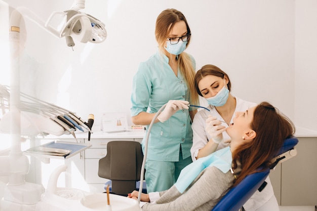 dentist and patient