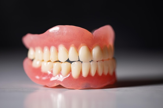 Photo dentist teeth and gums model