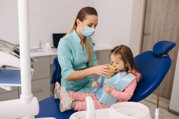 Dentistry little girl
