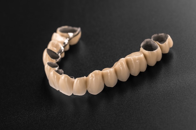 Denture on black 