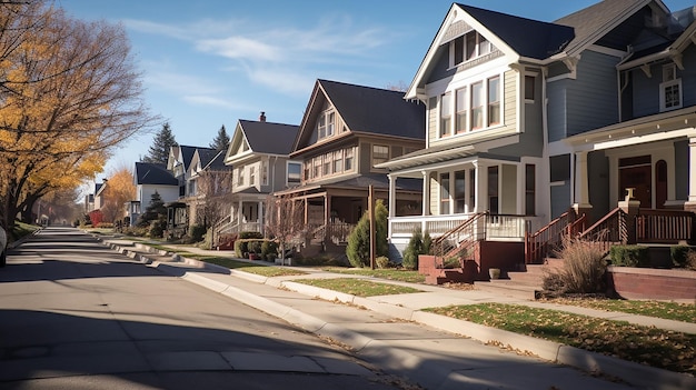 A Denver city neighborhood street showing the houses