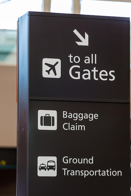 Denver International Airport op typische zondagochtend.